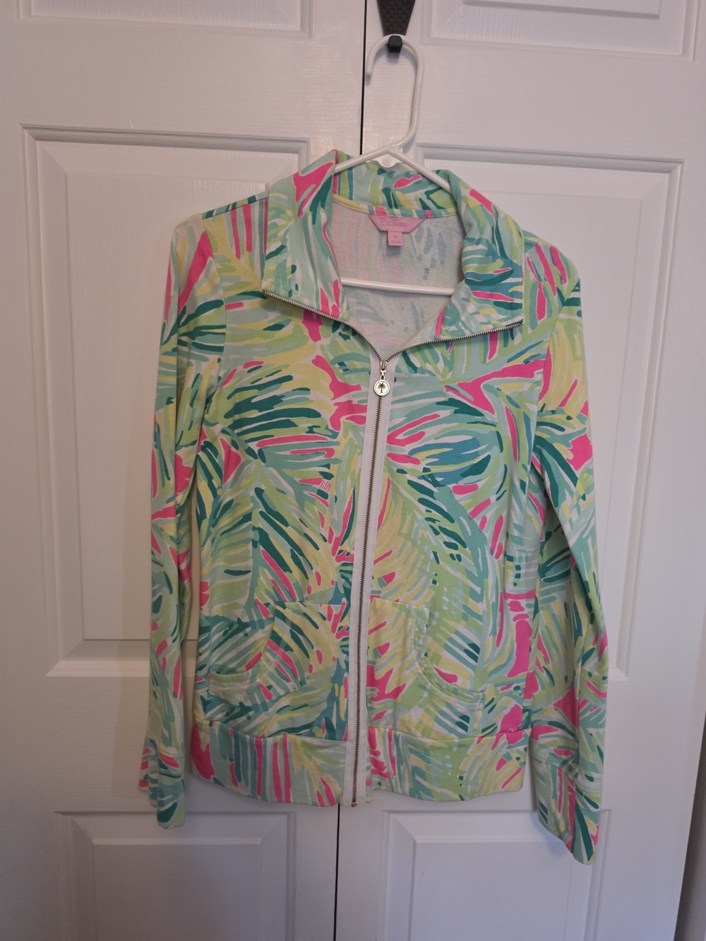 Lilly Pulitzer Tropical Zip-Front Jacket